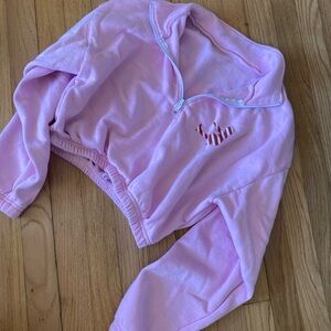 Suzie B fitness Santa baby half zip